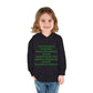 Empowering Toddler Fleece Hoodie - "I Eat Peer Pressure"