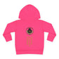 Cute Bear Toddler Hoodie - Cozy Fleece Pullover with 'Hustle' Design