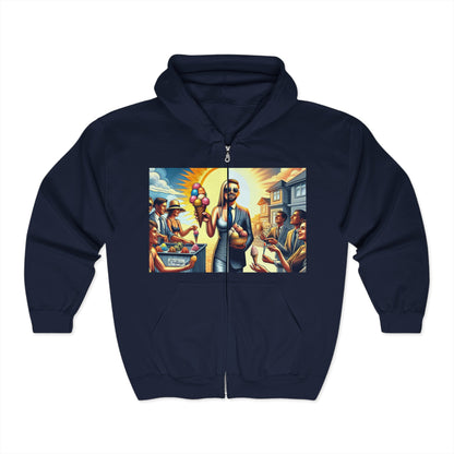 Hustle League's Empire Zip Hoodie - Stylish Sweatshirt for Entrepreneurs