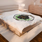 Cozy Velveteen Plush Blanket with Artistic Design - Perfect for Home Decor and Gifts