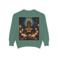 Mystic Candlelight Unisex Garment-Dyed Sweatshirt with Tarot Design