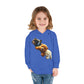 Cute Bear Toddler Hoodie - Cozy Fleece Pullover with 'Hustle' Design