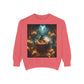Mystic Candlelight Unisex Garment-Dyed Sweatshirt with Tarot Design