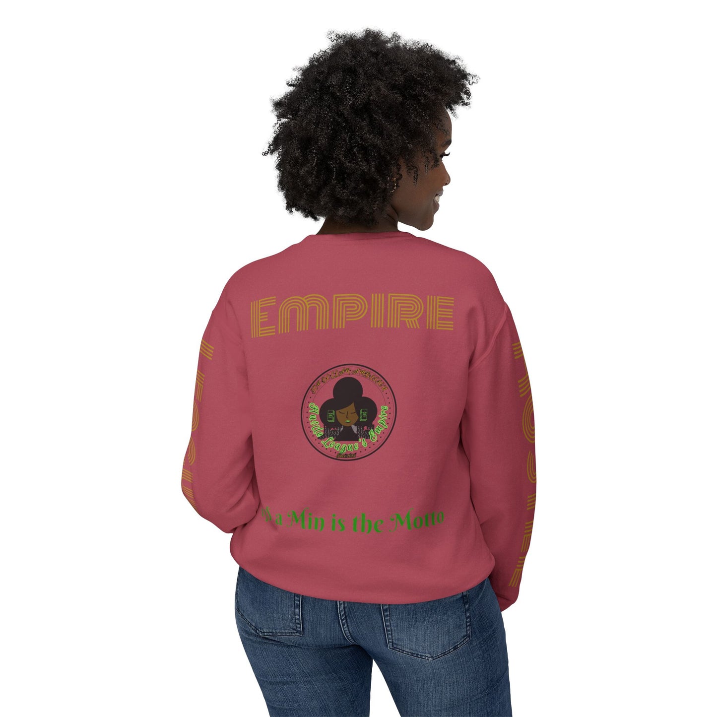 Sudadera unisex ligera con cuello redondo de HLE: de iniciar incendios a construir imperios