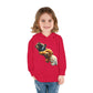 Cute Bear Toddler Hoodie - Cozy Fleece Pullover with 'Hustle' Design