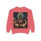 Mystic Candlelight Unisex Garment-Dyed Sweatshirt with Tarot Design