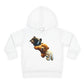 Cute Bear Toddler Hoodie - Cozy Fleece Pullover with 'Hustle' Design