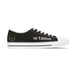 Black HLE Women Low Top Sneakers - &Respect the Hustle Design