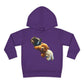 Cute Bear Toddler Hoodie - Cozy Fleece Pullover with 'Hustle' Design