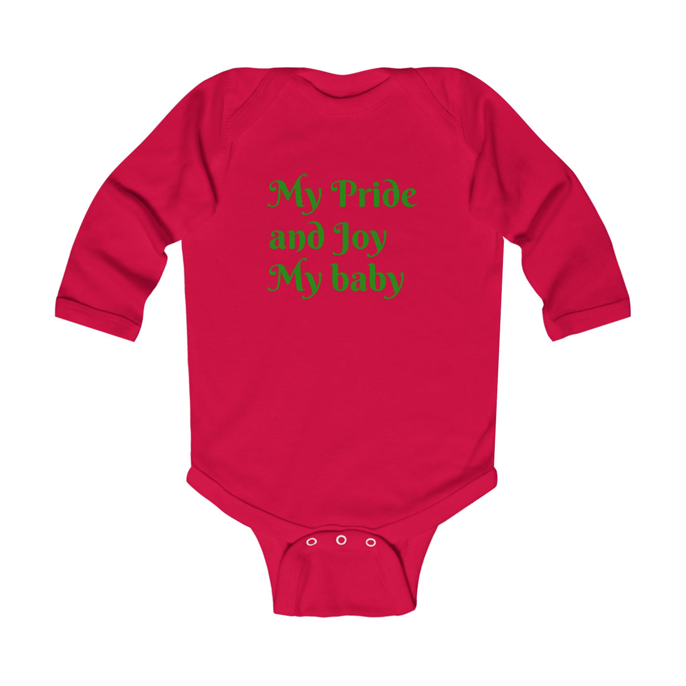Cute Infant Long Sleeve Bodysuit - 'My Pride and Joy' & 'Hustle League's Empire' Designs