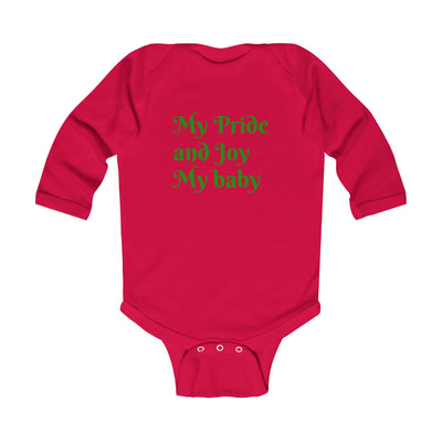 Cute Infant Long Sleeve Bodysuit - 'My Pride and Joy' & 'Hustle League's Empire' Designs