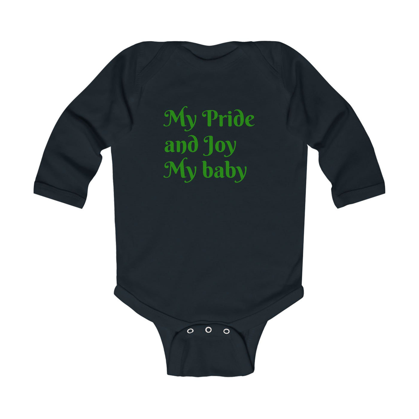 Cute Infant Long Sleeve Bodysuit - 'My Pride and Joy' & 'Hustle League's Empire' Designs