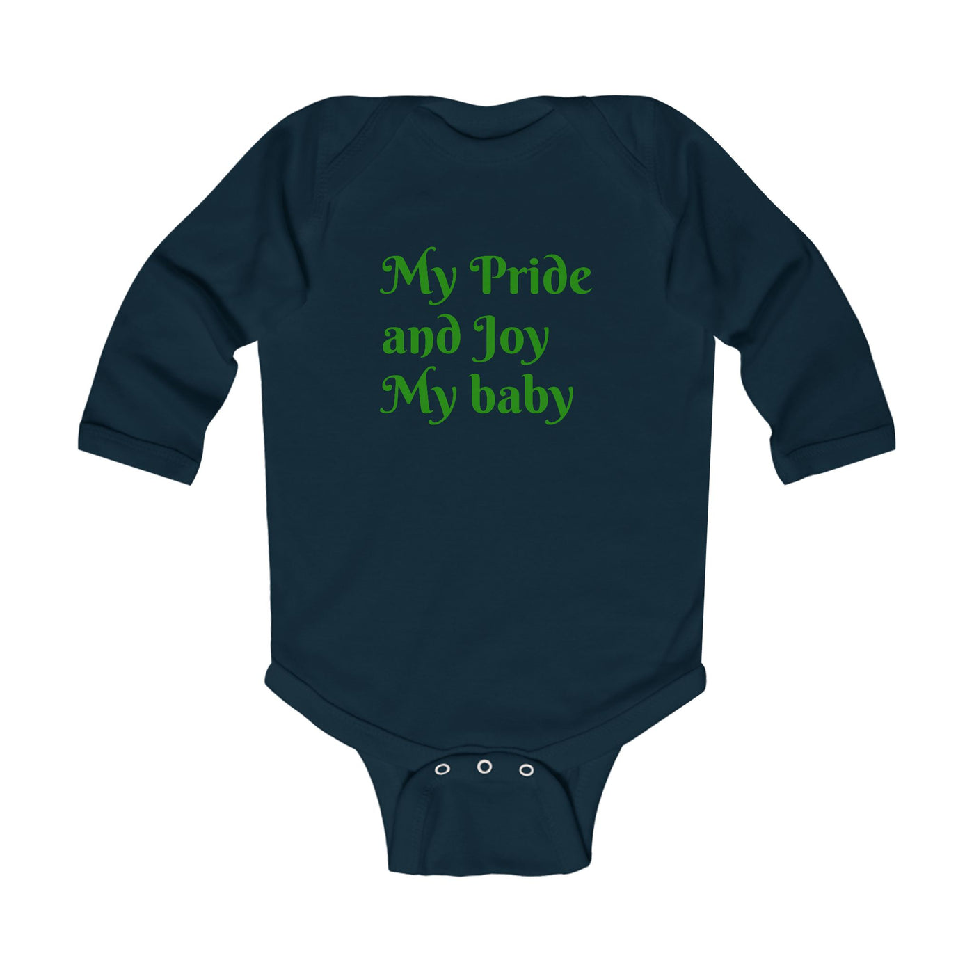 Cute Infant Long Sleeve Bodysuit - 'My Pride and Joy' & 'Hustle League's Empire' Designs