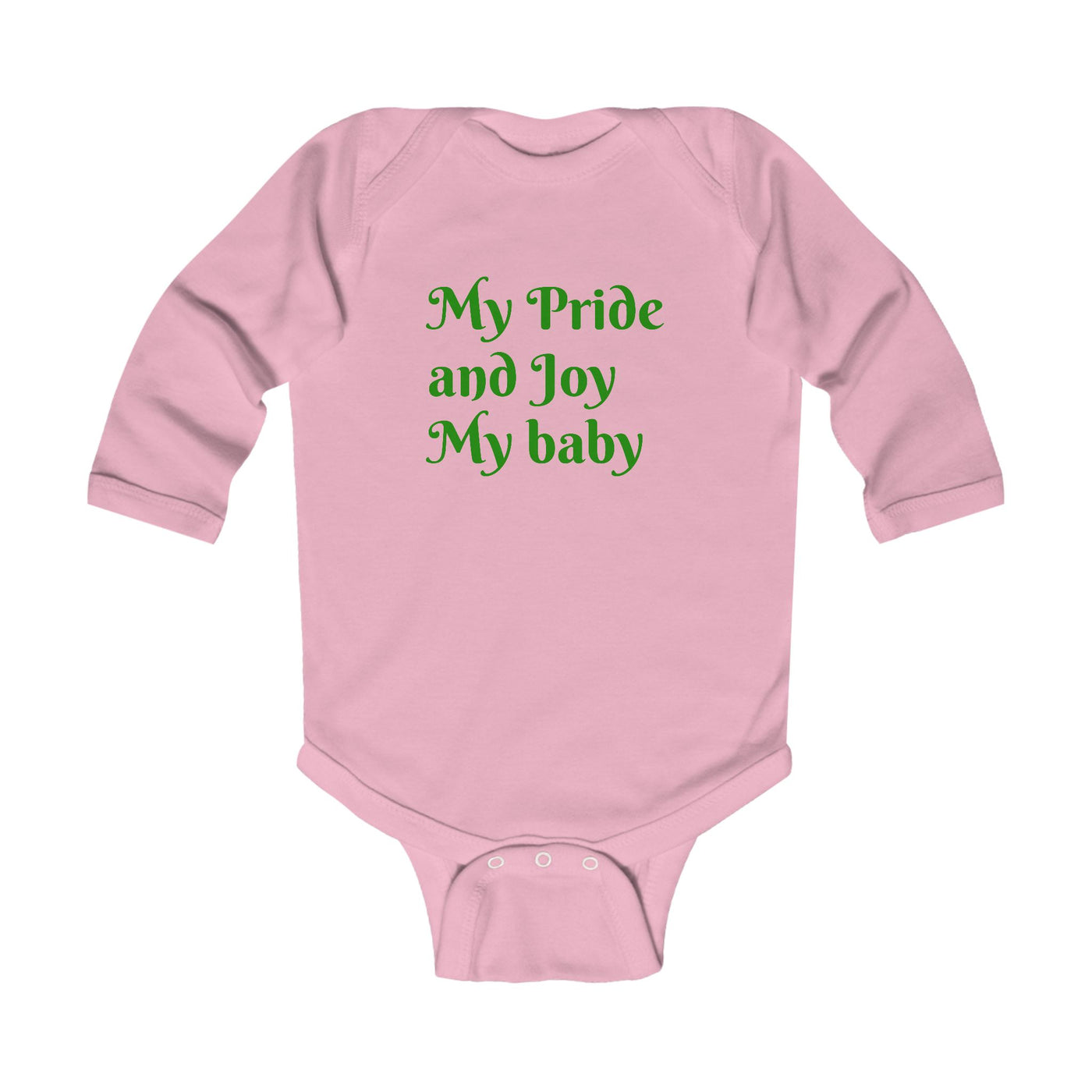 Cute Infant Long Sleeve Bodysuit - 'My Pride and Joy' & 'Hustle League's Empire' Designs