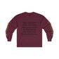 HLE Inspirational Long Sleeve Tee - Empowerment Quote & Graphic