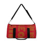 Red HLE Black Duffel Bag- Perfect for Travel and Gym