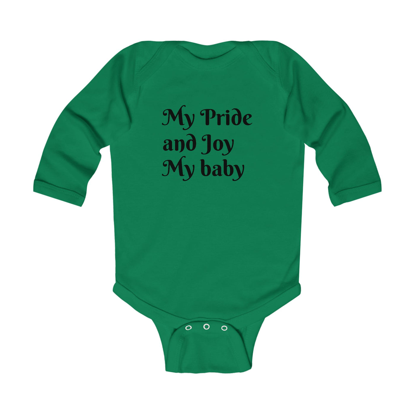 Cute Infant Long Sleeve Bodysuit - 'My Pride and Joy' & 'Hustle League's Empire' Designs