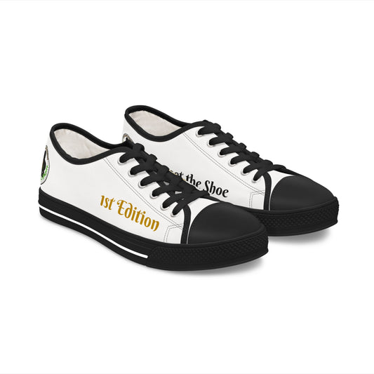 White/Gray Women Low Top Sneakers - &Respect the Hustle Design