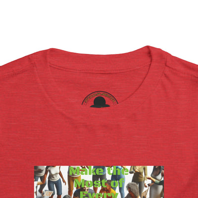 Inspirational Toddler Tee - "All Life is Precious" & "Hustle League's Empire"
