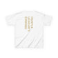 Kids Heavy Cotton™ Tee - Heart Design & Hustle Empire Quote Tee for Young Trendsetters
