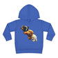 Cute Bear Toddler Hoodie - Cozy Fleece Pullover with 'Hustle' Design