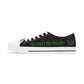 Black HLE Women Low Top Sneakers - &Respect the Hustle Design