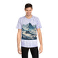 Camiseta unisex con vista a la montaña colorida: perfecta para los amantes de la naturaleza