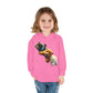 Cute Bear Toddler Hoodie - Cozy Fleece Pullover with 'Hustle' Design
