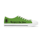 Green HLE Women Low Top Sneakers - &Respect the Hustle Design