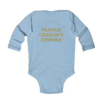 Cute Infant Long Sleeve Bodysuit - 'My Pride and Joy' & 'Hustle League's Empire' Designs