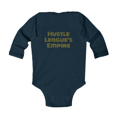 Cute Infant Long Sleeve Bodysuit - 'My Pride and Joy' & 'Hustle League's Empire' Designs