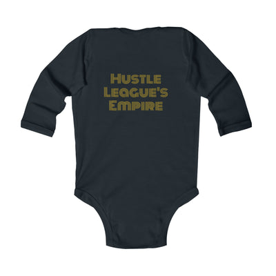 Cute Infant Long Sleeve Bodysuit - 'My Pride and Joy' & 'Hustle League's Empire' Designs