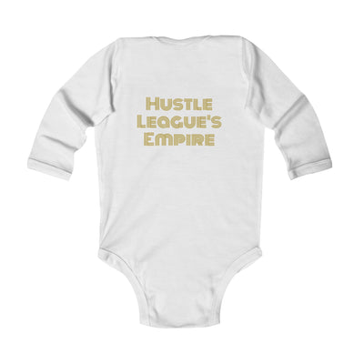 Cute Infant Long Sleeve Bodysuit - 'My Pride and Joy' & 'Hustle League's Empire' Designs