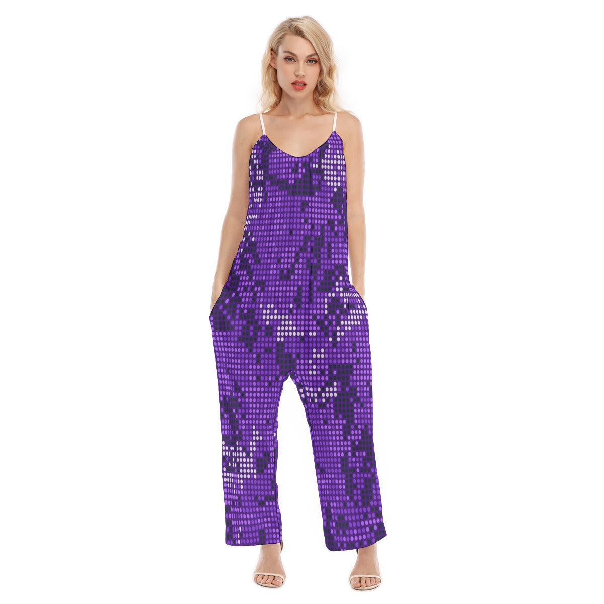 HLE Women's Loose Cami Jumpsuit
