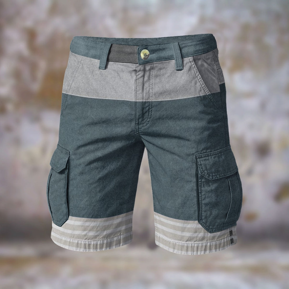 Pantalones cortos cargo para hombre