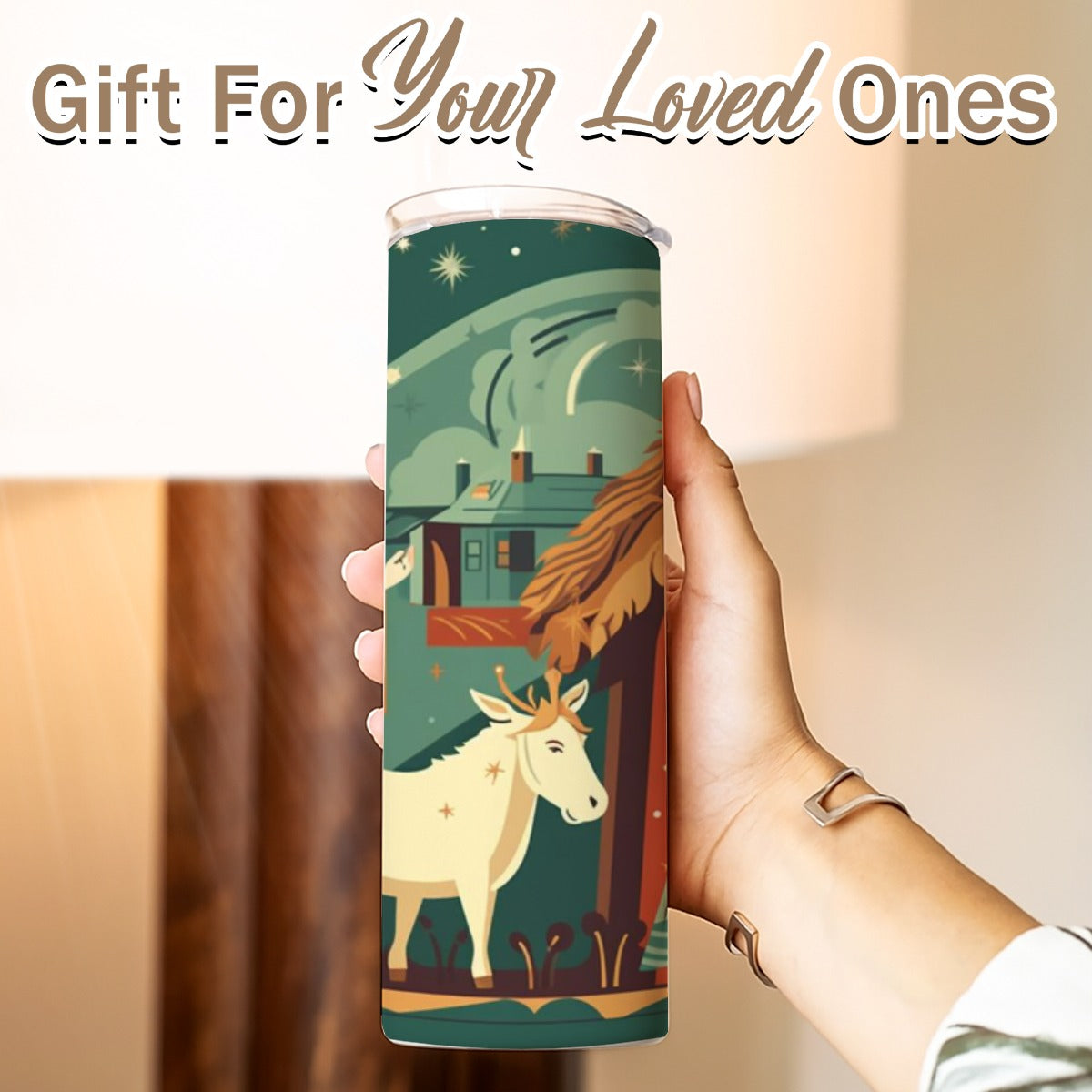 Custom 20OZ Straight Cup With Sliding Lid For The USA