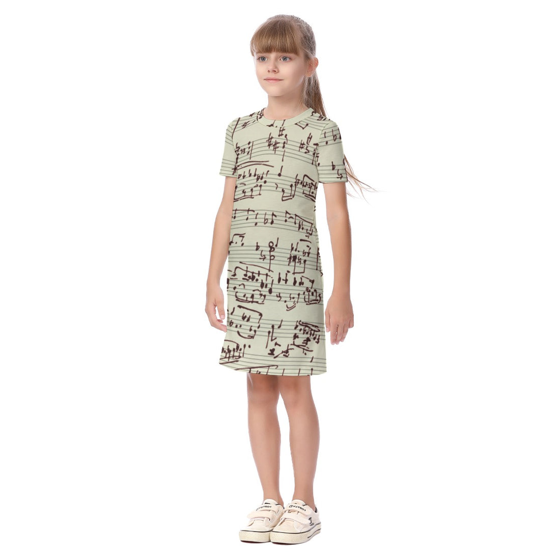 Vestido de manga corta para niños