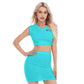 Women's Collarless V Collar Vest Skirt Suit