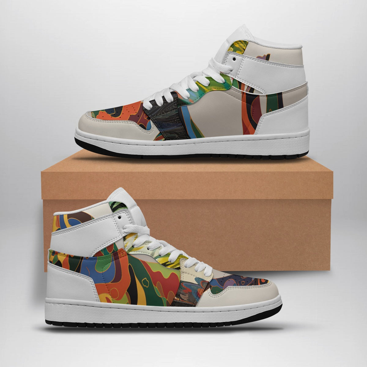 Men's Synthetic Leather Stitching Shoes