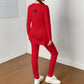 Conjunto de camiseta con abertura lateral para mujer