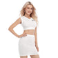 Women's Collarless V Collar Vest Skirt Suit