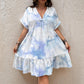 Women’s Floral V-Neck Short Sleeve Dress