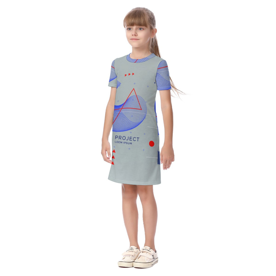 Vestido de manga corta para niños