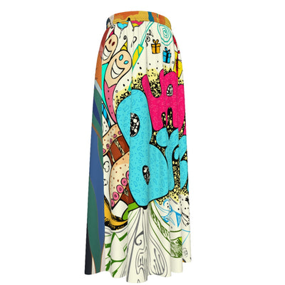 Women's Maxi Chiffon Skirts With Lining