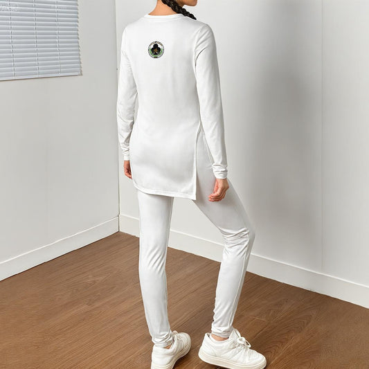 Women's Side Split T-shirt Set
