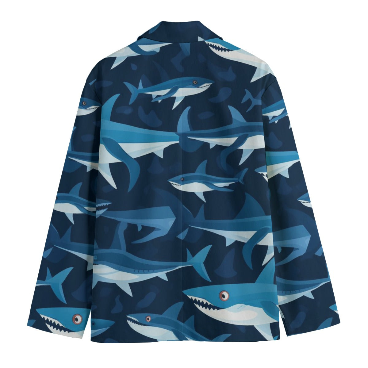 Men's Casual Flat Lapel Collar Blazer