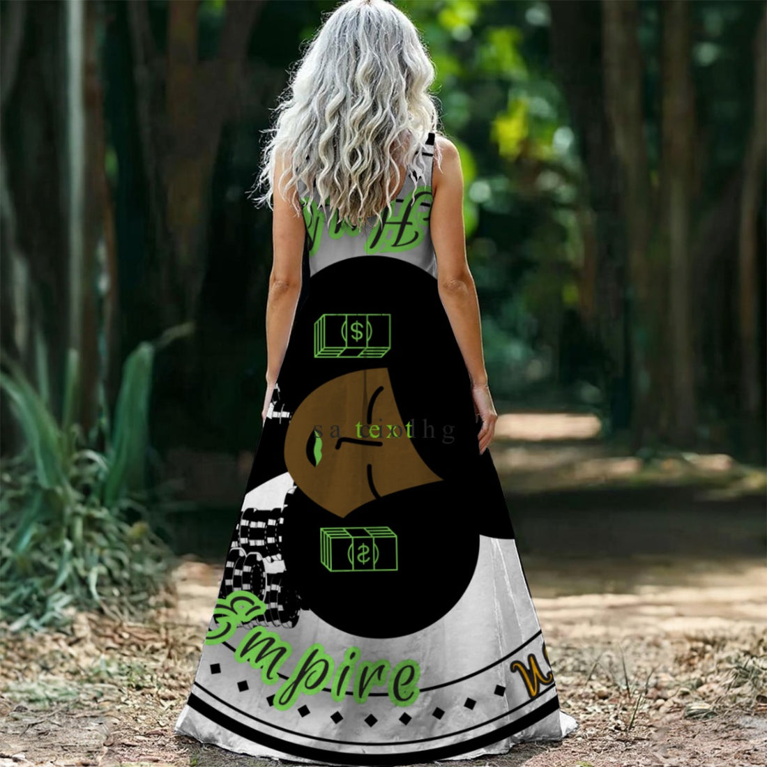 Vestido largo sin mangas para mujer