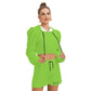 Conjunto de sudadera y pantalones cortos de polar micro para mujer