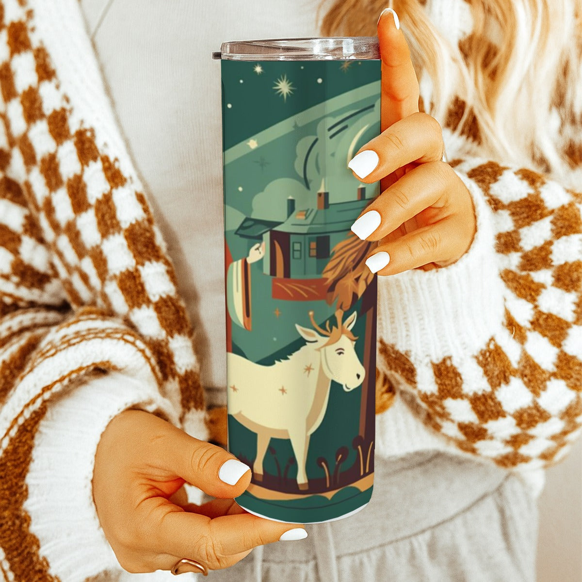 Custom 20OZ Straight Cup With Sliding Lid For The USA