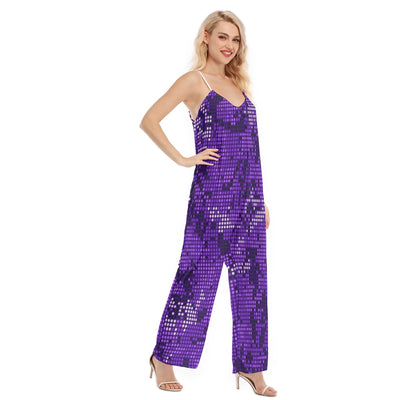 HLE Women's Loose Cami Jumpsuit